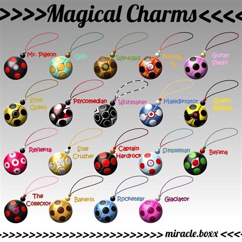 Magical charm collection